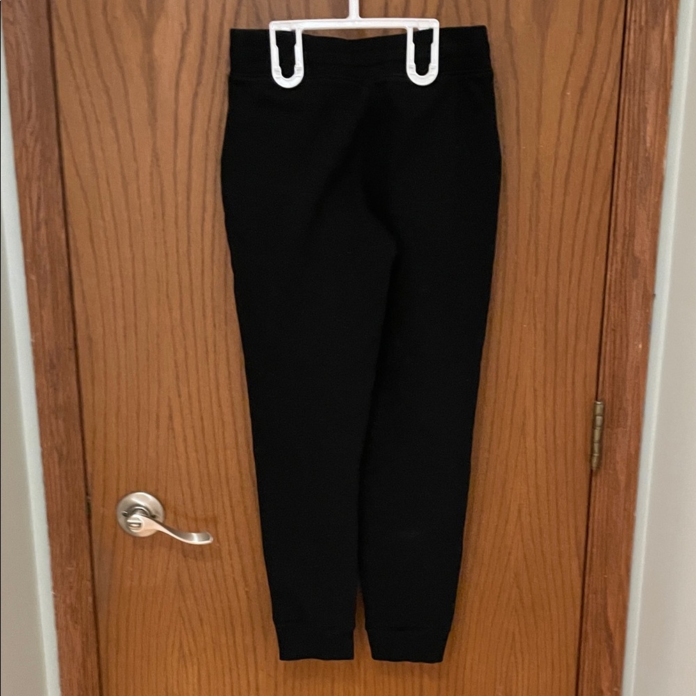 Cat & Jack UEC Size Large (10/12) Black Kids Sweatpants Joggers White Drawstring - Picture 5 of 8